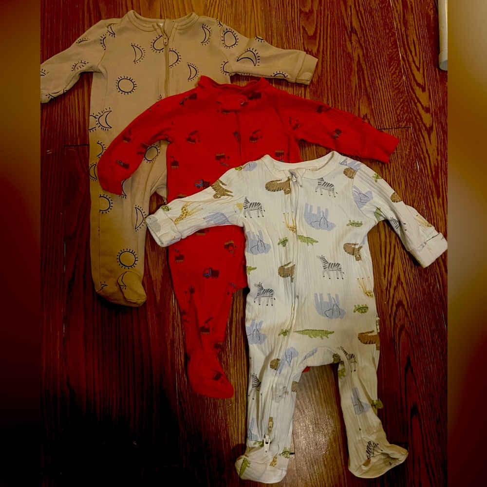 Baby Boys 3 pack Sleepers